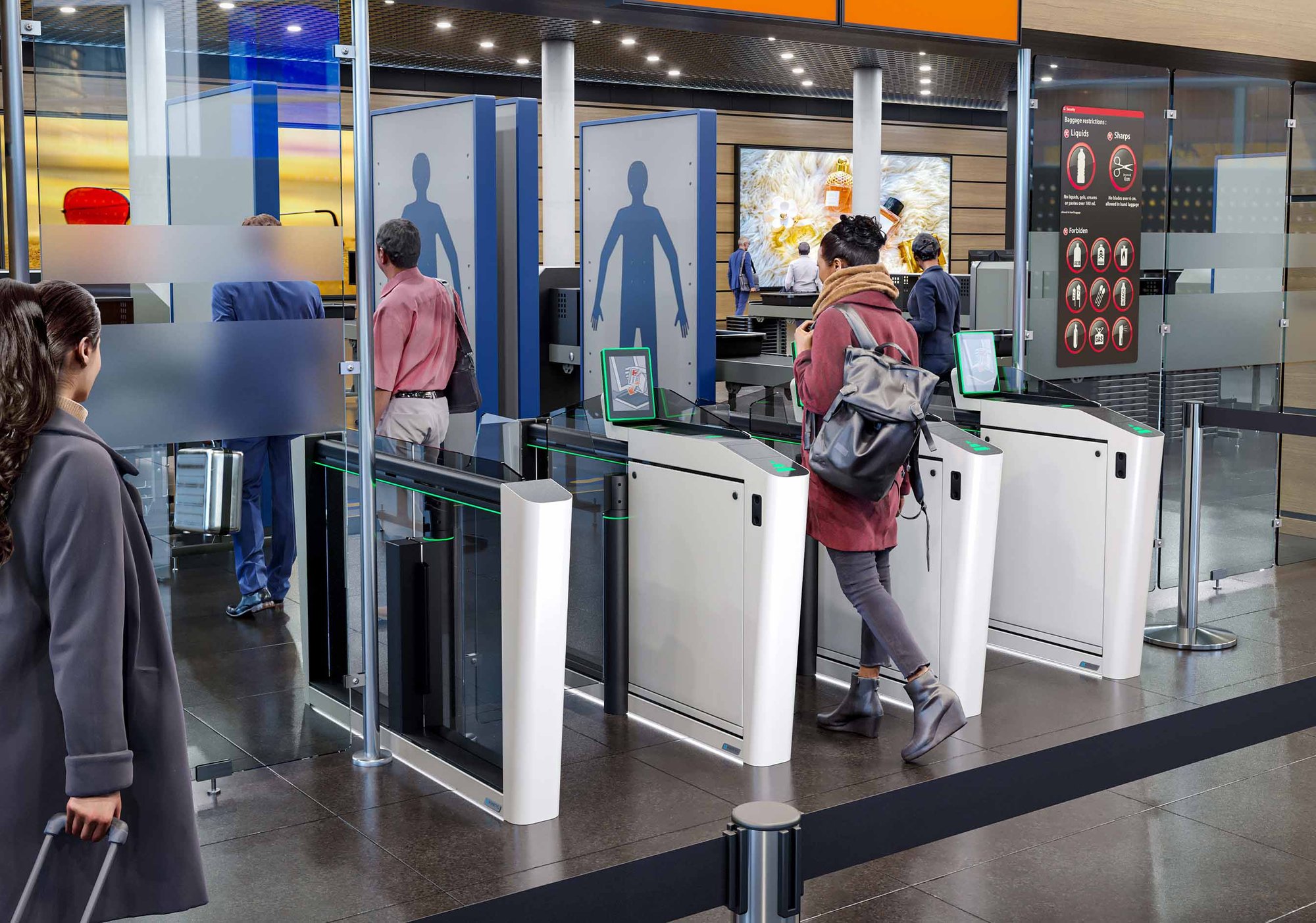 Zutrittskontrolle für Fußgänger