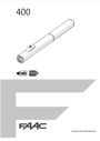 FAAC 400 Handbücher