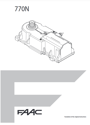 FAAC 770N Handbücher